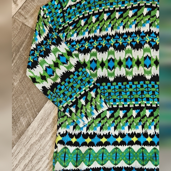 Joseph A Lightweight Cardigan Colorful Button Down Medium - Picture 5 of 8